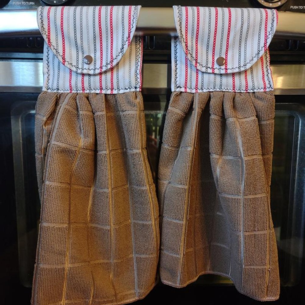 Nothing But Stripes Hanging Towel, Set of 2